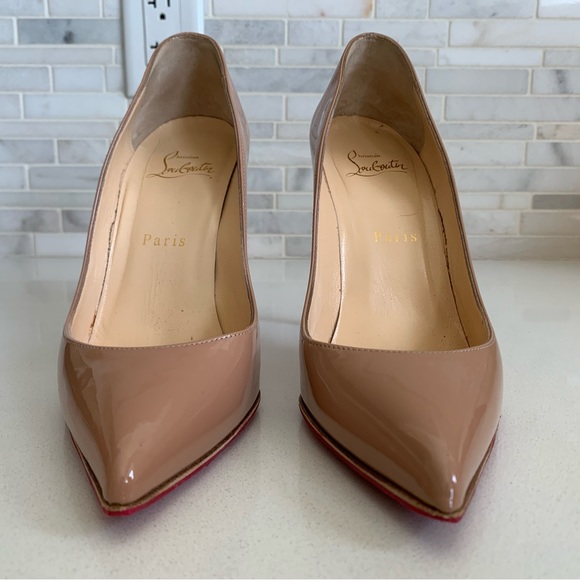 Christian Louboutin Pigalle Follies 100 Patent Nude size 37 / 7 - Picture 5 of 11
